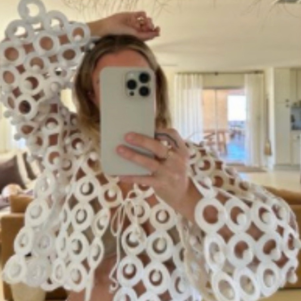 Cult Gaia Arden Crochet Jacket